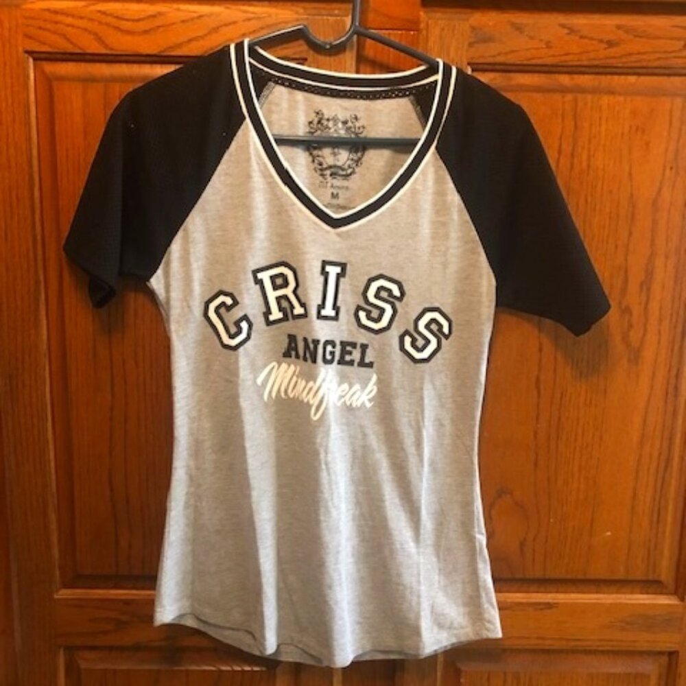 Criss Angel Mindfreak Baseball t shirt Junior Size M